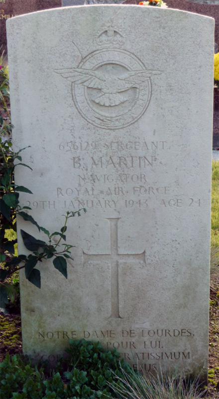 Sgt Bernard Martin<br/><br /><br />died January 29th, 1943